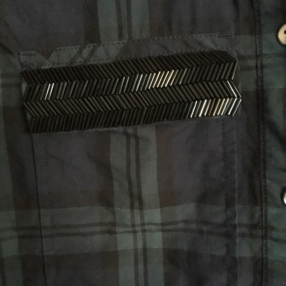 J. Crew Beaded Chevron Popover In Plaid - Picture 10 of 16